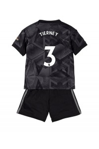 Arsenal Kieran Tierney #3 Babyklær Borte Fotballdrakt til barn 2022-23 Korte ermer (+ Korte bukser)
